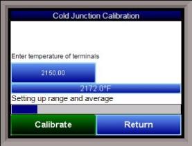 Calibration Screen - Cold Junction